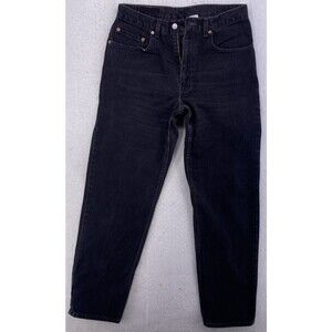 Vintage Levis 550 Jeans Mens 30x34 Relaxed Tapered Black Denim July 2001 Y2K 30x
